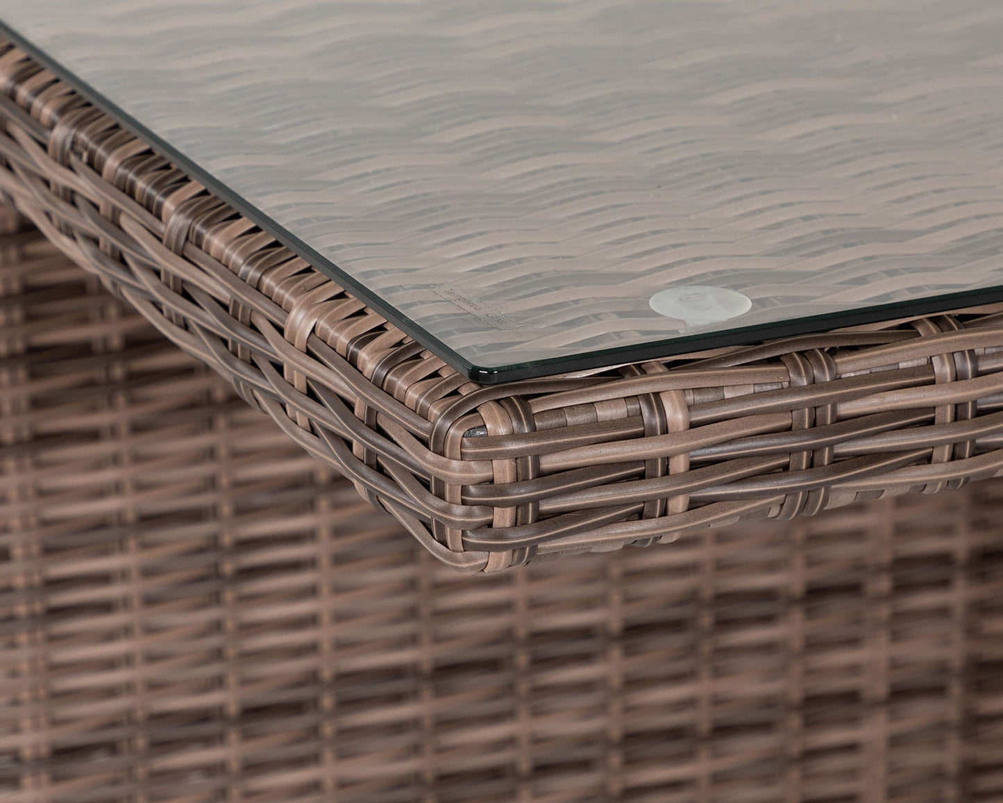 Barcelona 4 Seater Cube Set in Truffle Brown and Cream