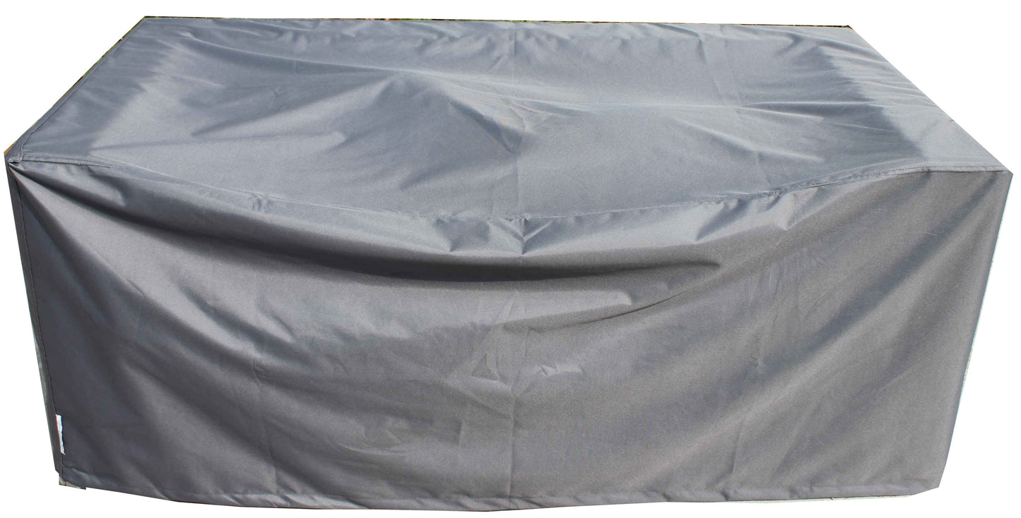 Ascot 2 Seater Rattan Garden Sofa in Chocolate Mix and Coffee Cream