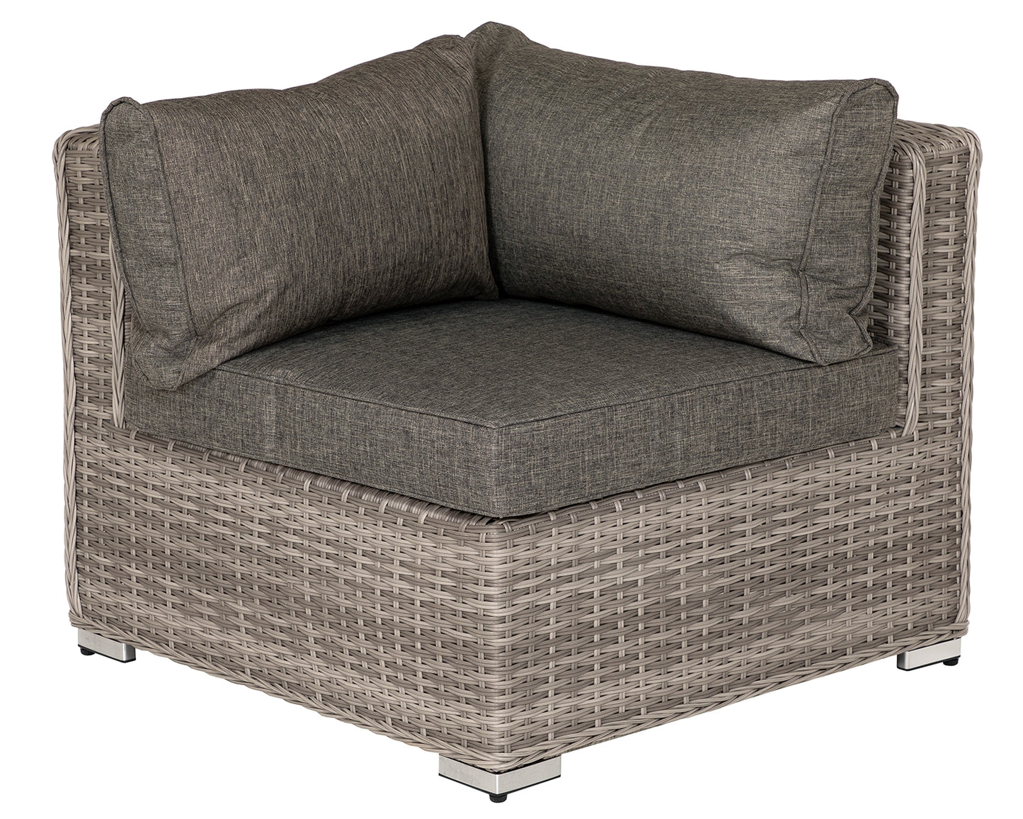 Florida Rattan Garden Armed High Bistro Set in Grey