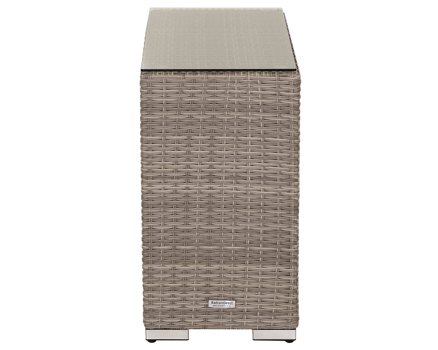 Florida Rattan Garden Armed High Bistro Set in Grey