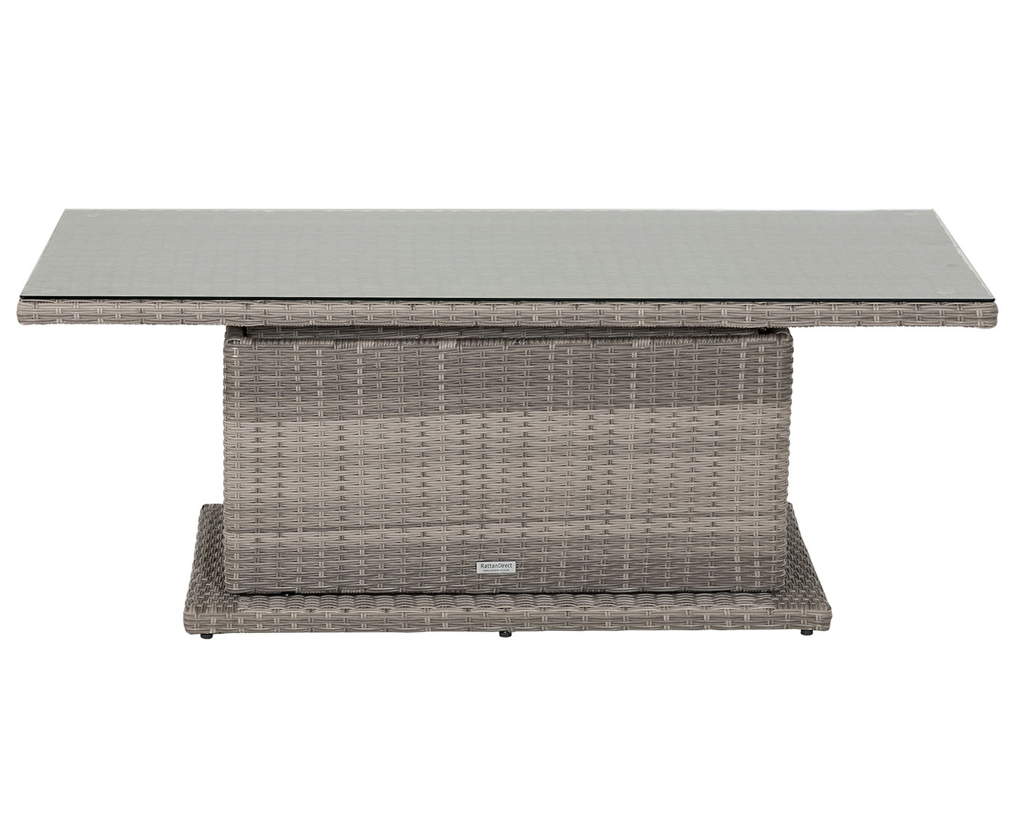 Sorrento Rattan Garden Adjustable Corner Dining Set with Chair in Grey