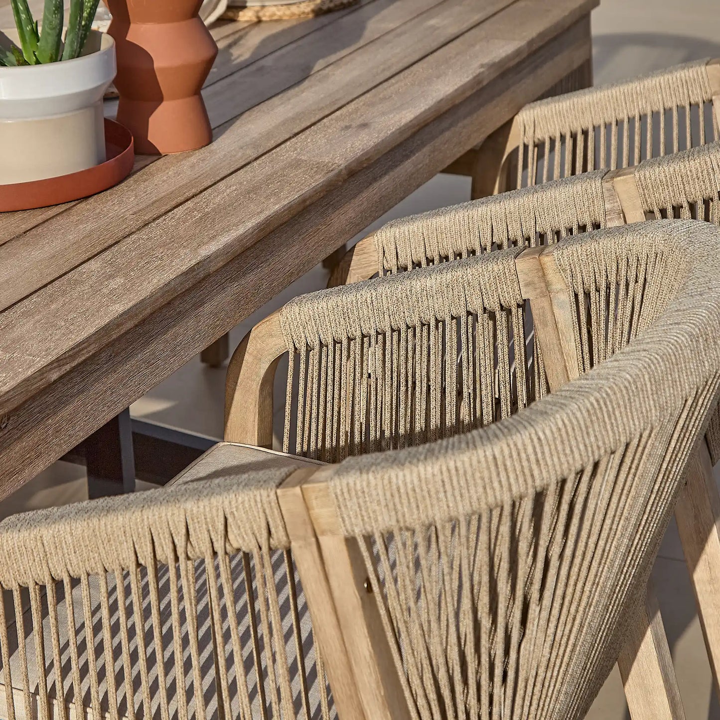 Nala String Outdoor Dining Chairs - Laura James