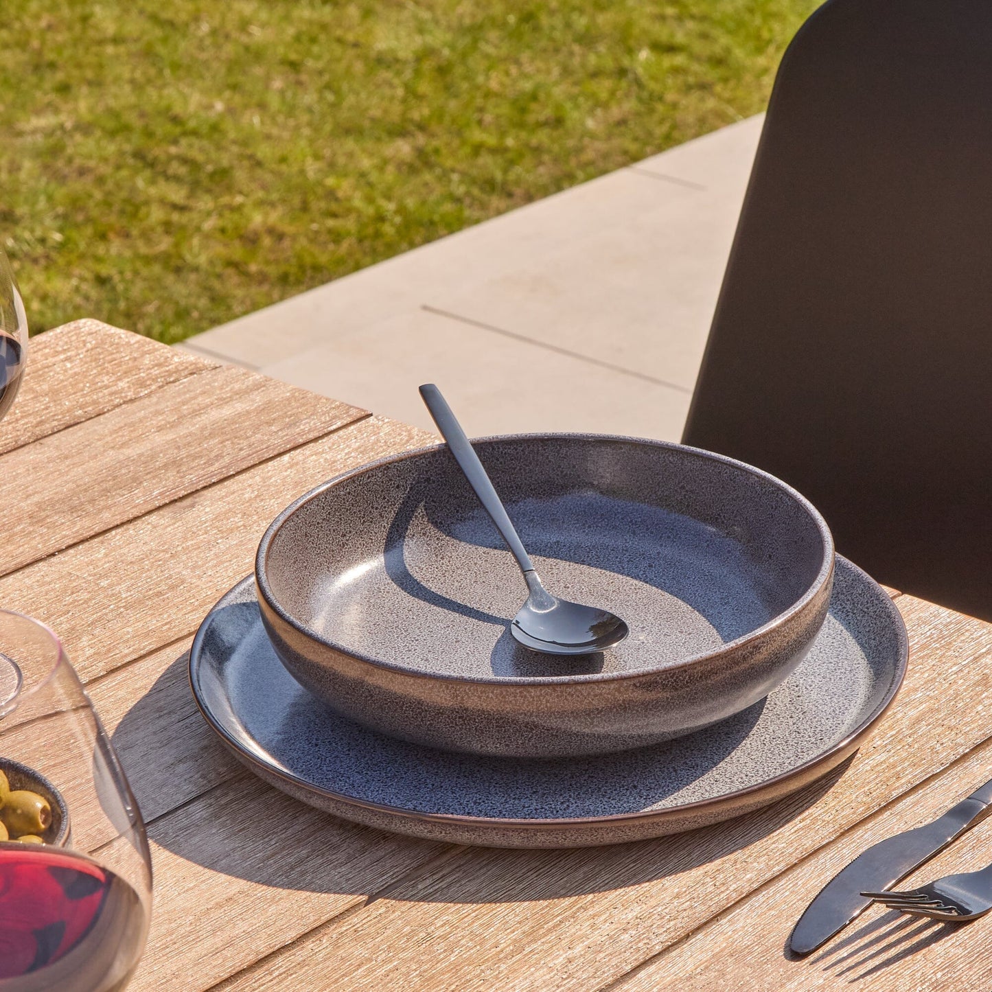 Amelia 6 Seater Wooden Garden Dining Set with 6 Wren Chairs