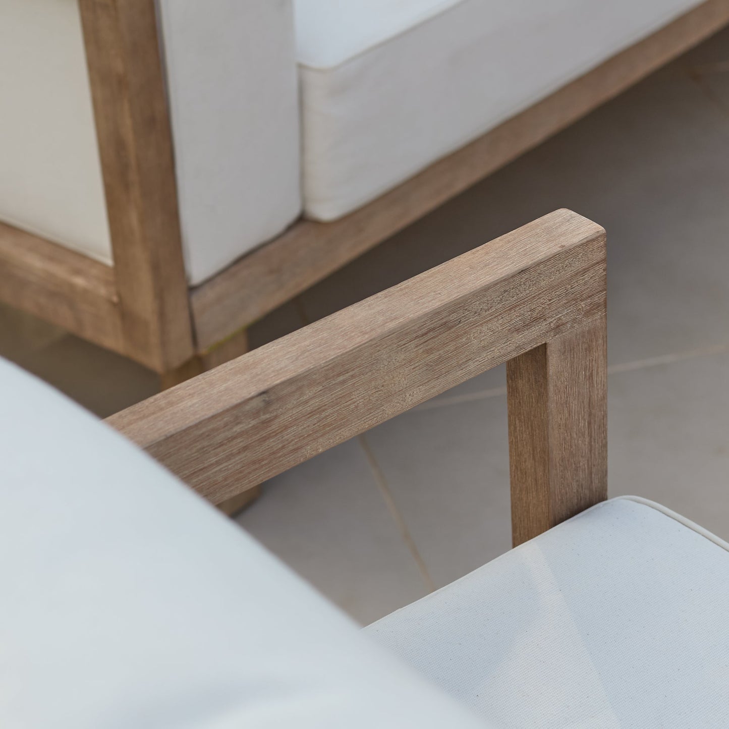 Akira 5 Seater Wooden Garden Sofa Set with 2 Akira Side Tables - Laura James