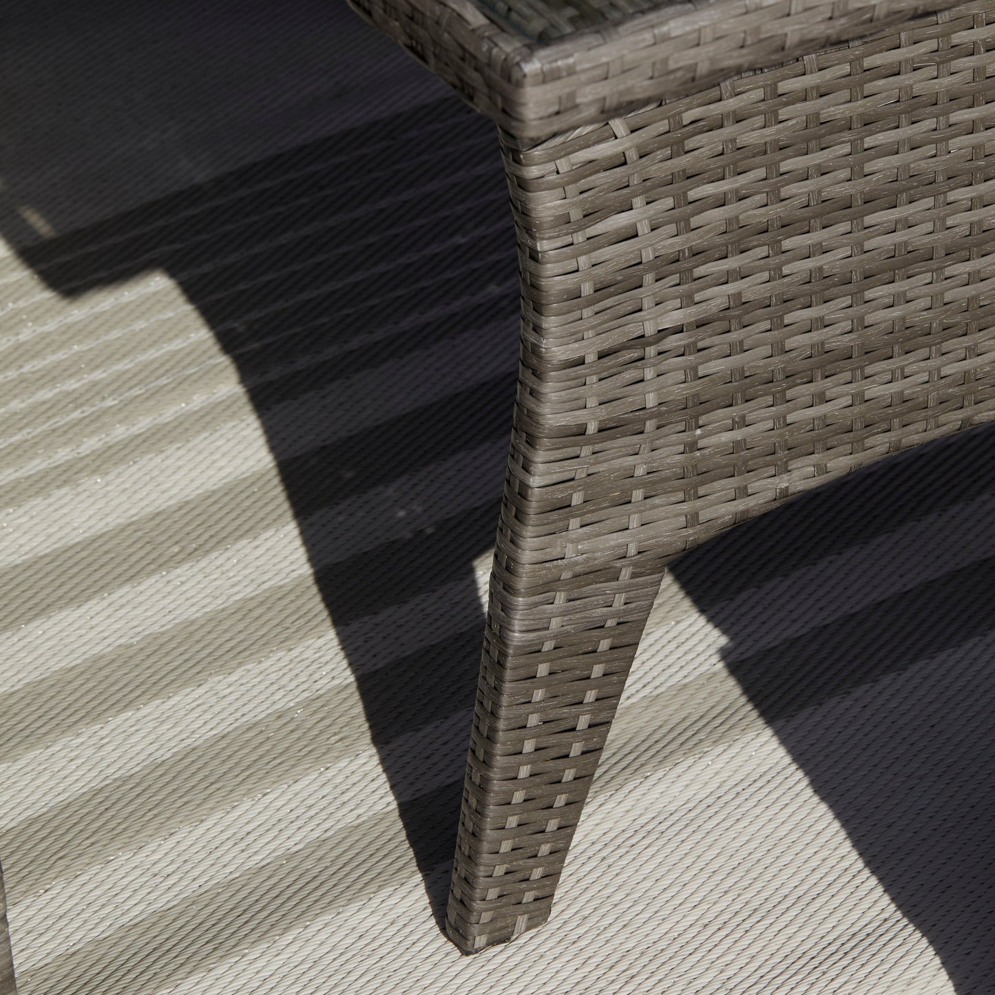 Aston 9 Seater Garden Sofa Set with Fire Pit - Grey - Laura James