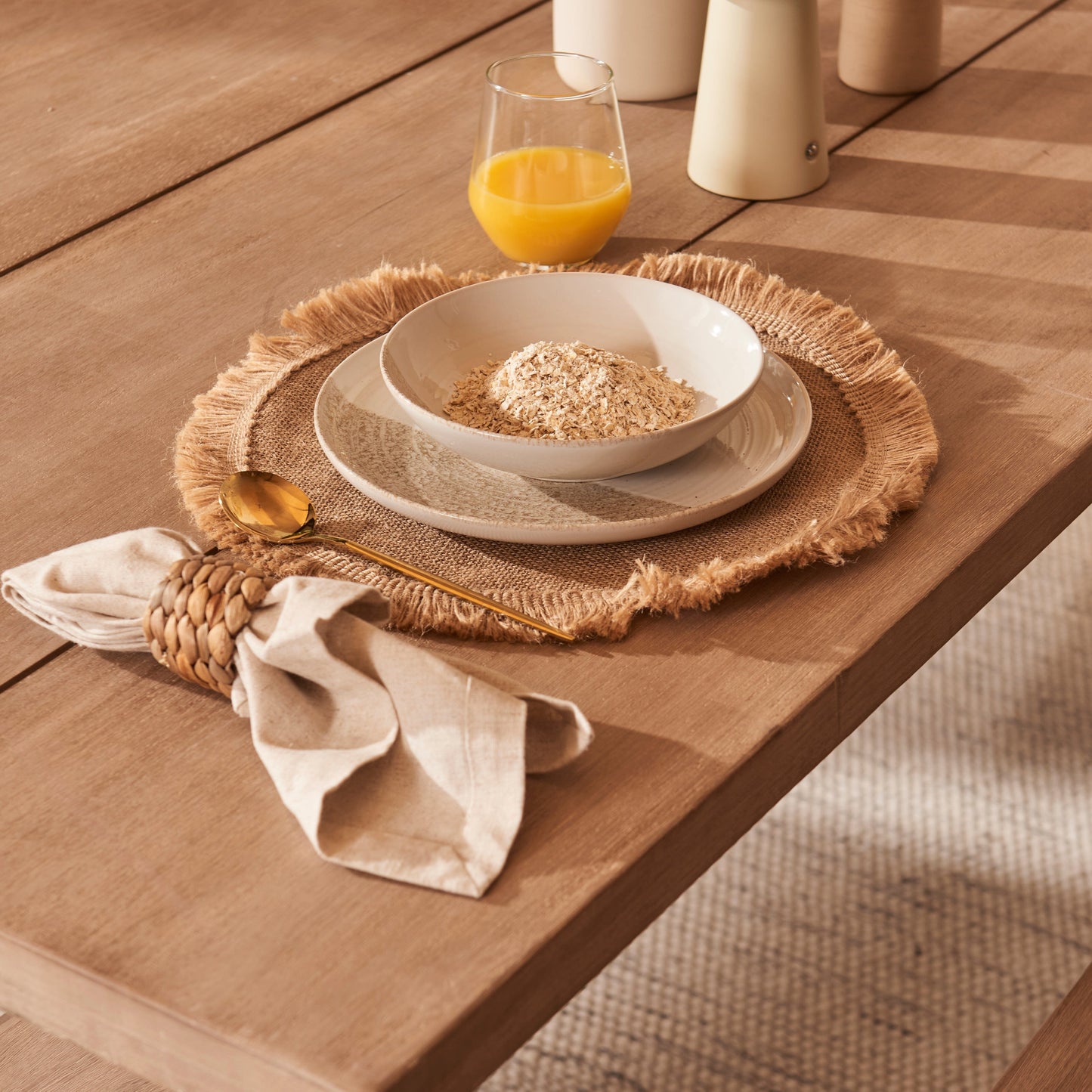 Charlotte 6 Seater Dining Table Set with Benches - Laura James