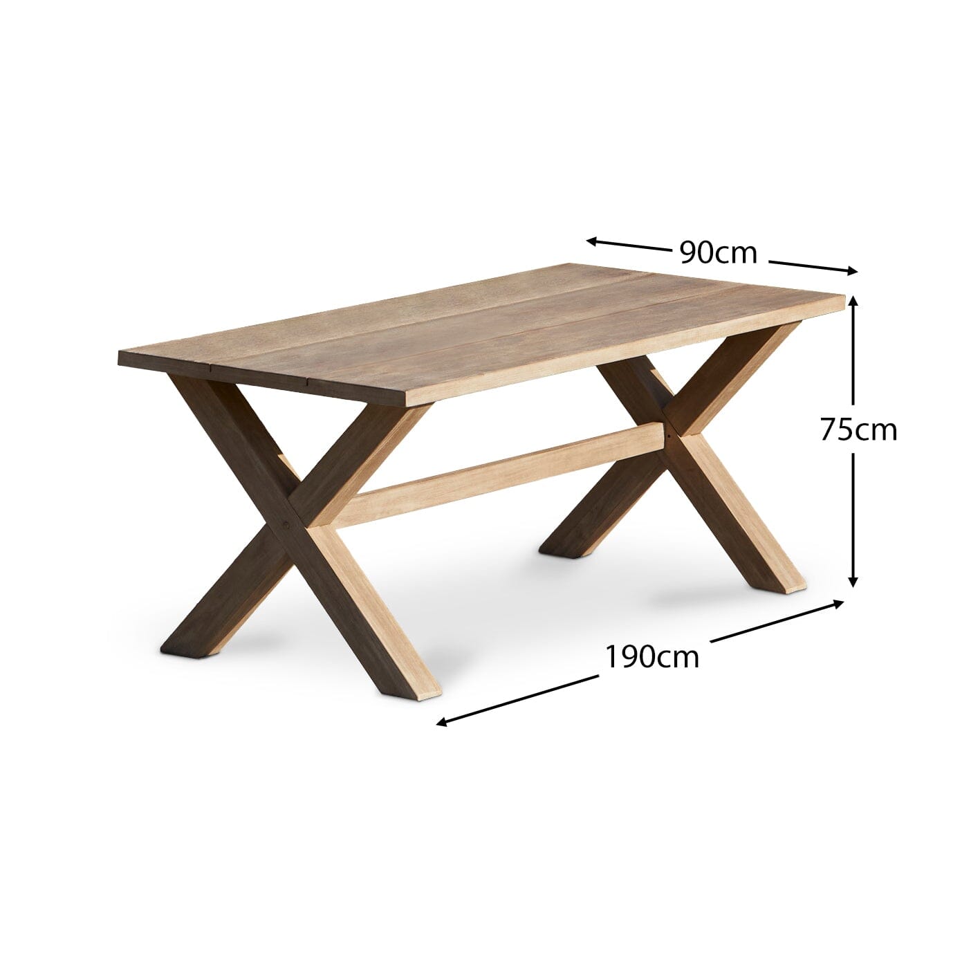 Arbor Rectangular Dining Table - Brushed Light Acacia