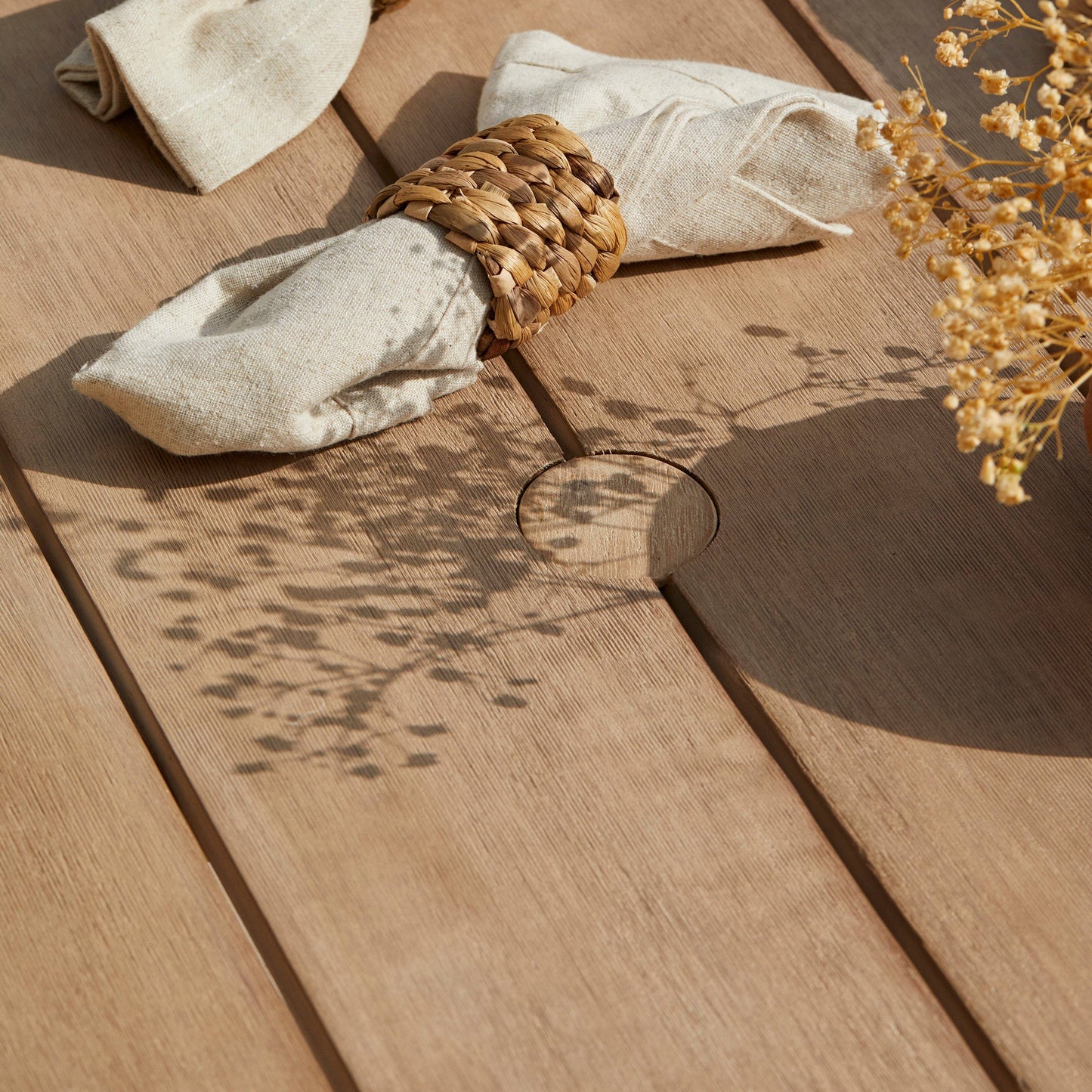 Shiro Wooden Garden Corner Dining Sofa Set - Laura James