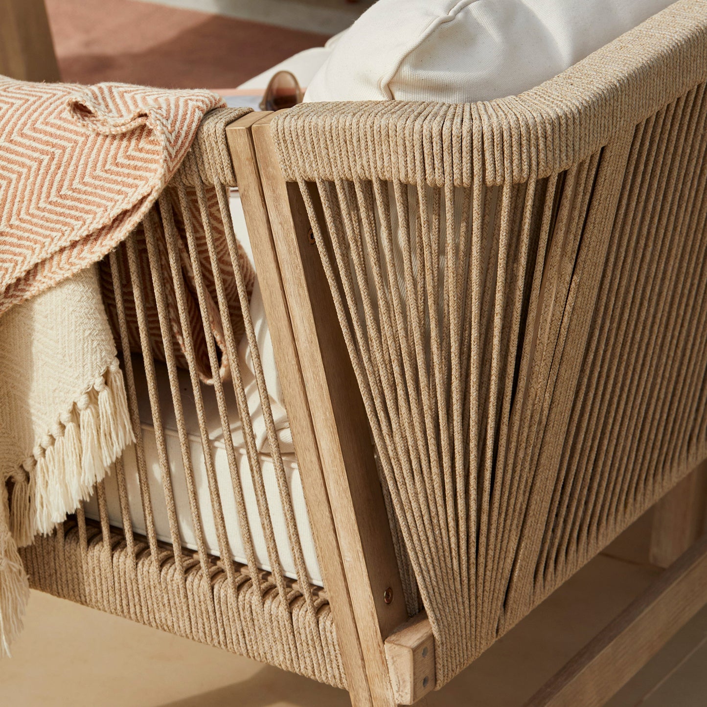 Shiro Wooden Garden Corner Dining Sofa Set - Laura James