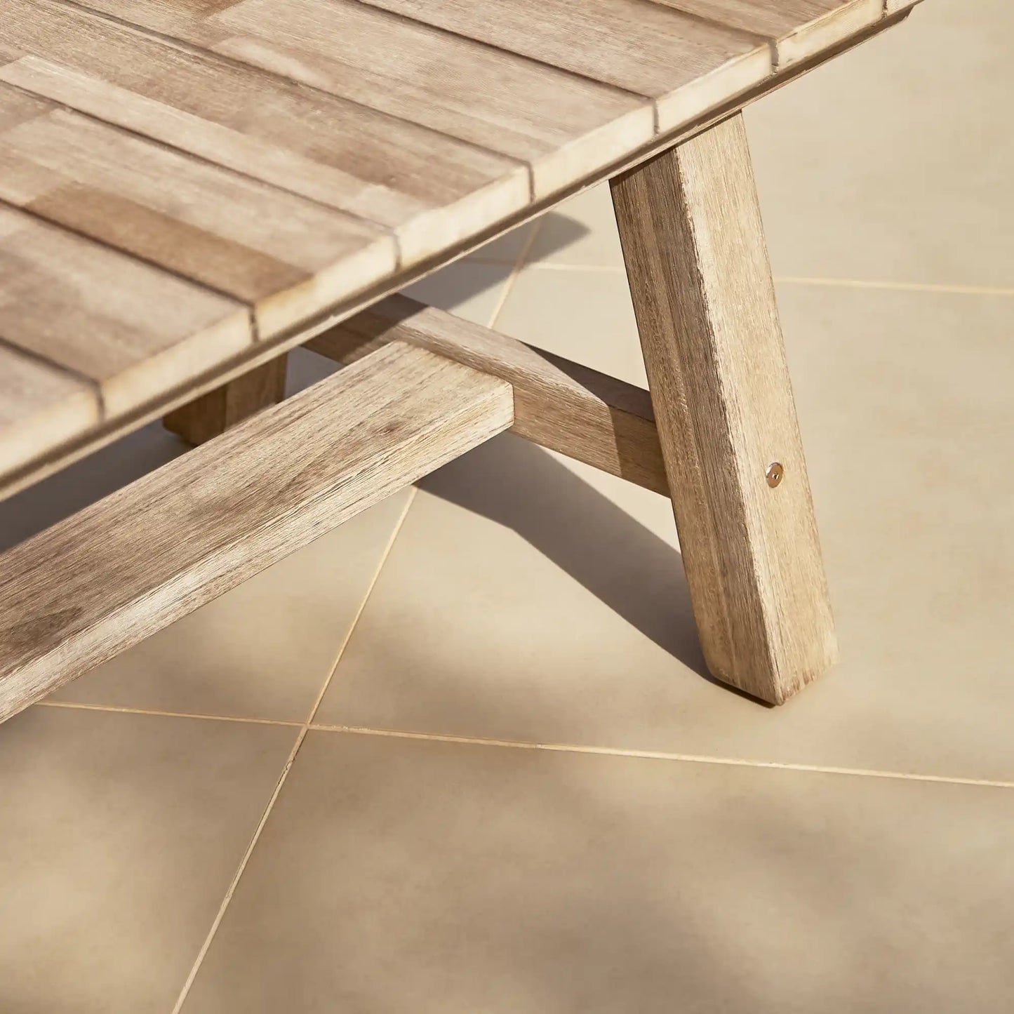 Shiro Rectangular Acacia outdoor Coffee Table -Laura James