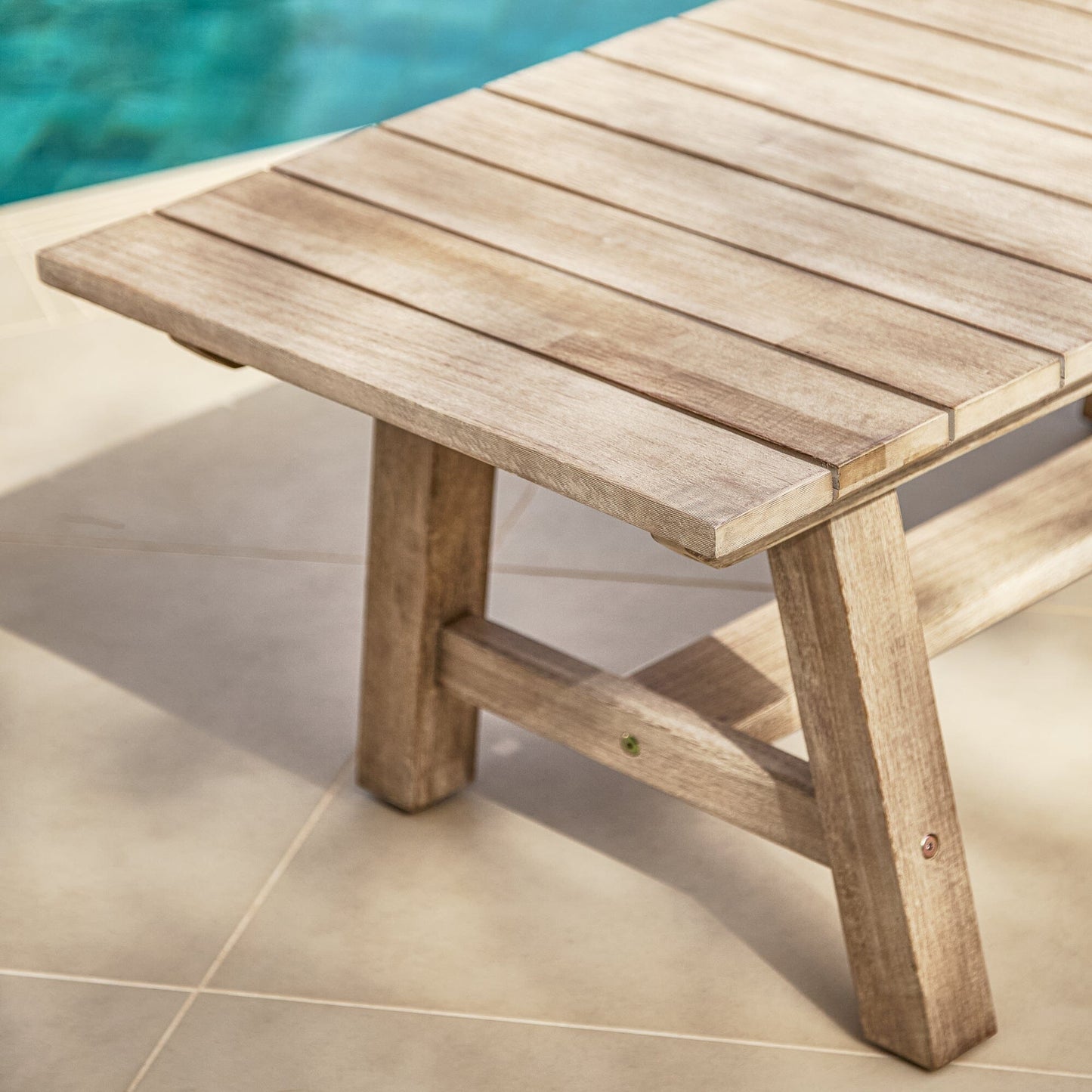 Shiro Rectangular Acacia outdoor Coffee Table -Laura James