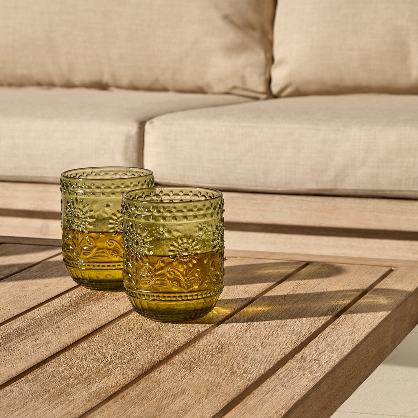 Shiro 3 Seater Whitewash Sofa Set with Shiro Occasional Armchairs and Rectangular Coffee Table - Laura James