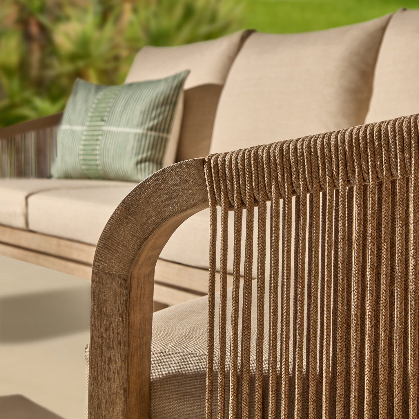 Shiro 3 Seater Whitewash Sofa Set with Shiro Occasional Armchairs and Rectangular Coffee Table - Laura James