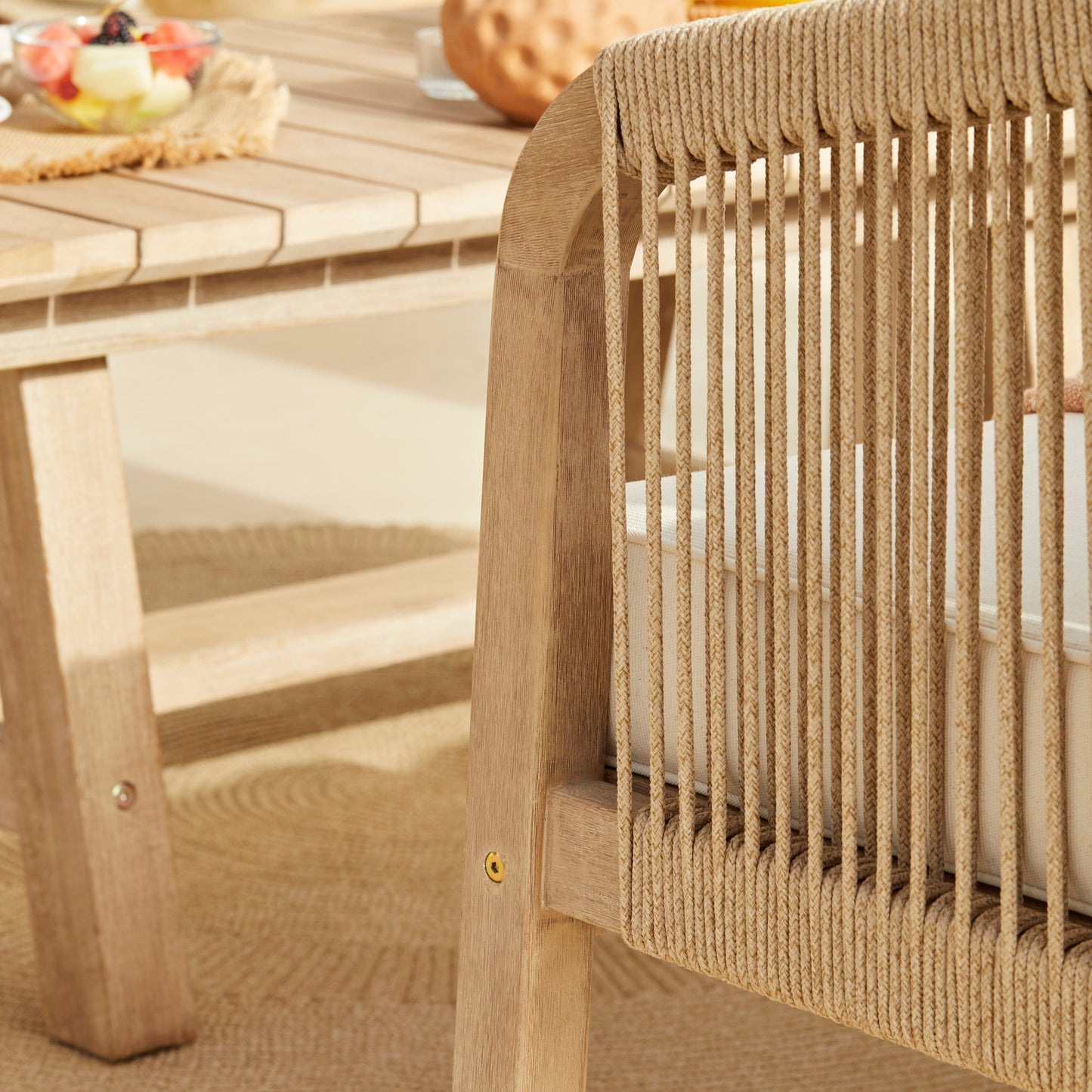 Shiro Wooden Garden Corner Sofa Set with Akira Coffee Table
- Laura James