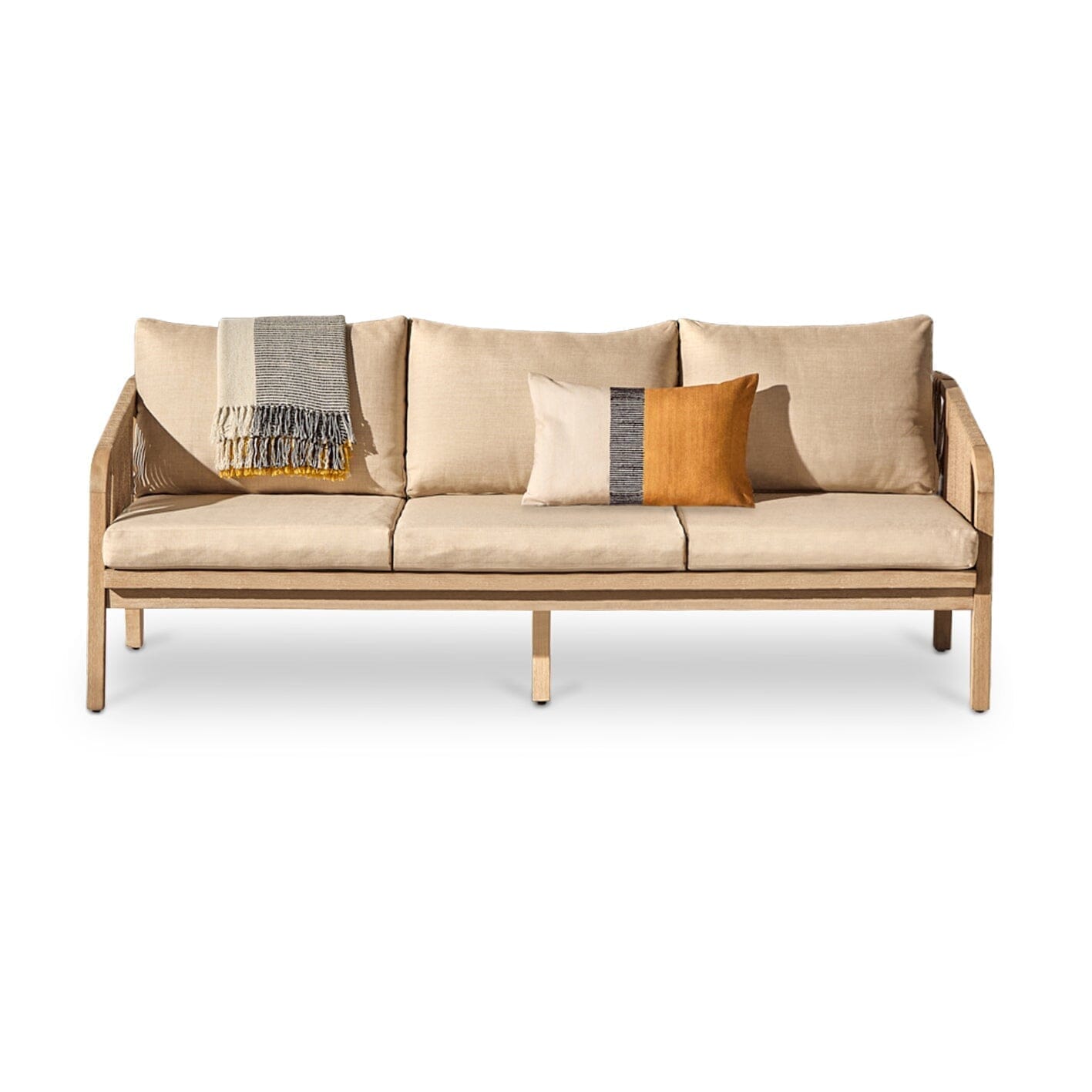 Shiro 3 Seater Sofa with Sand Rope - Laura James