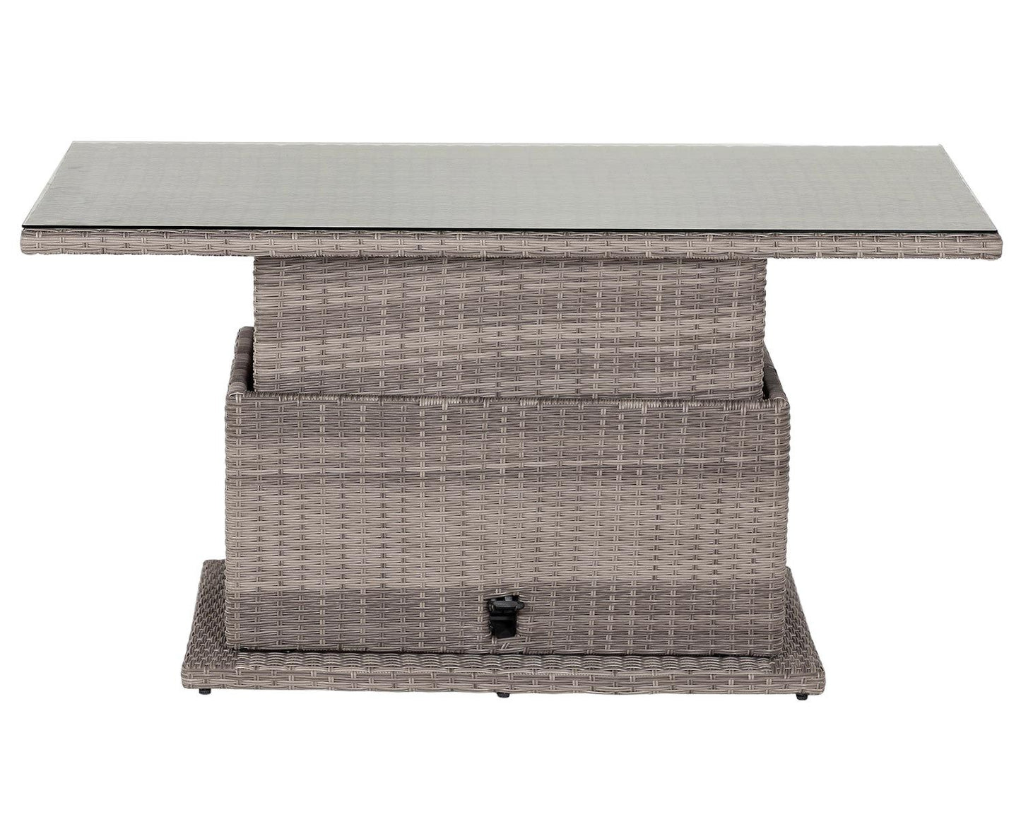 Adjustable Rectangular Dining Table in Double Flat Grey