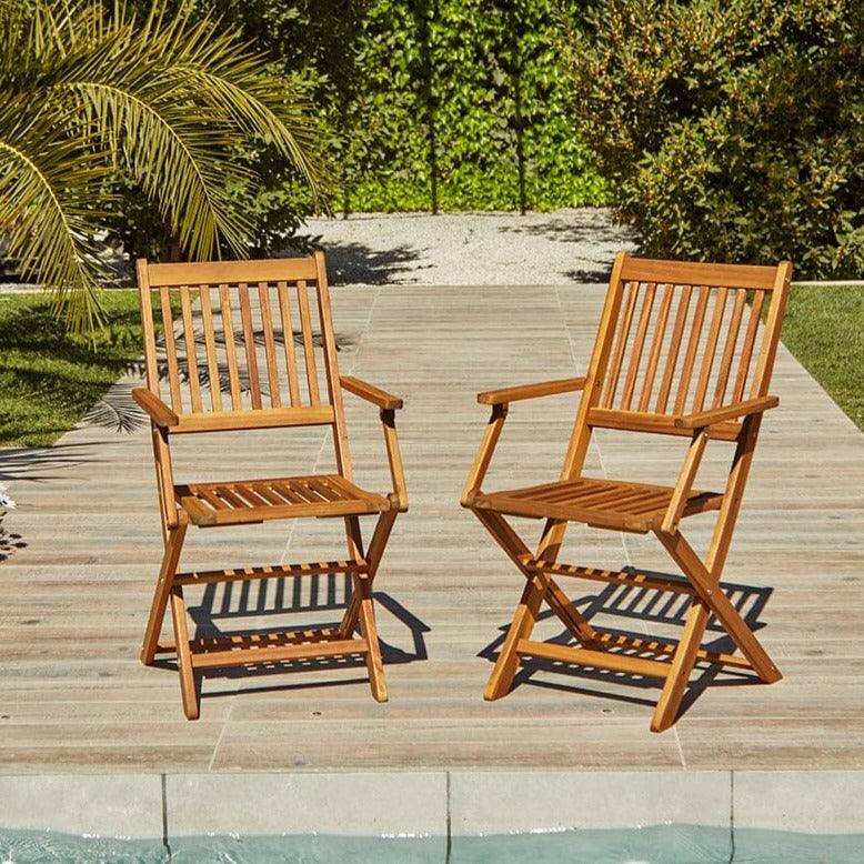 Ashby 4 Seater Wooden Dining Set - 120cm