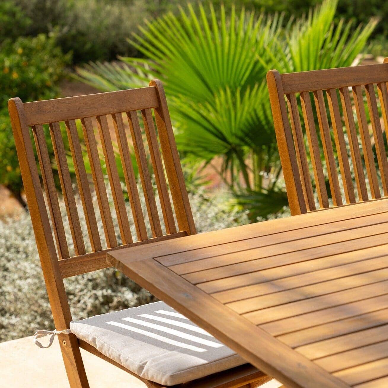 Ashby 4 Seater Wooden Garden Dining Set - 120cm