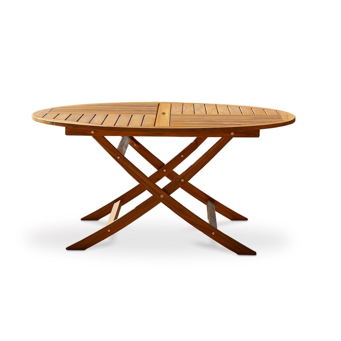 Ashby 130CM Wooden Round Folding Table - Laura James
