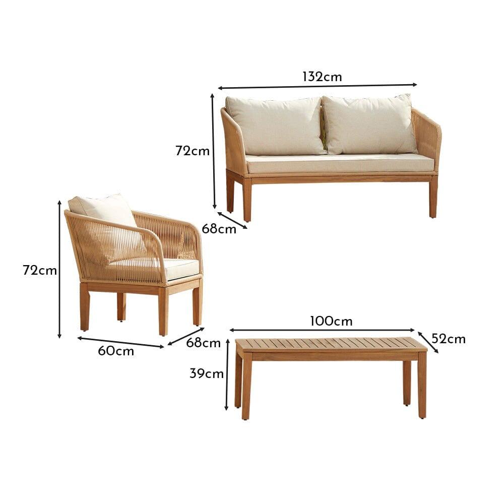 Eaden Conversation Set - Natural - Laura James