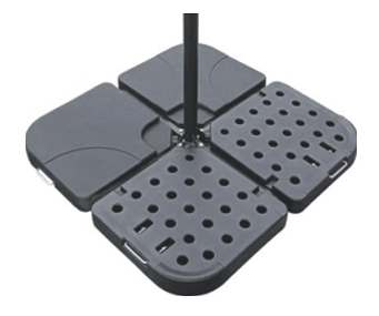 Quartered Base for Lean Over and Cantilever Parasols - Laura James