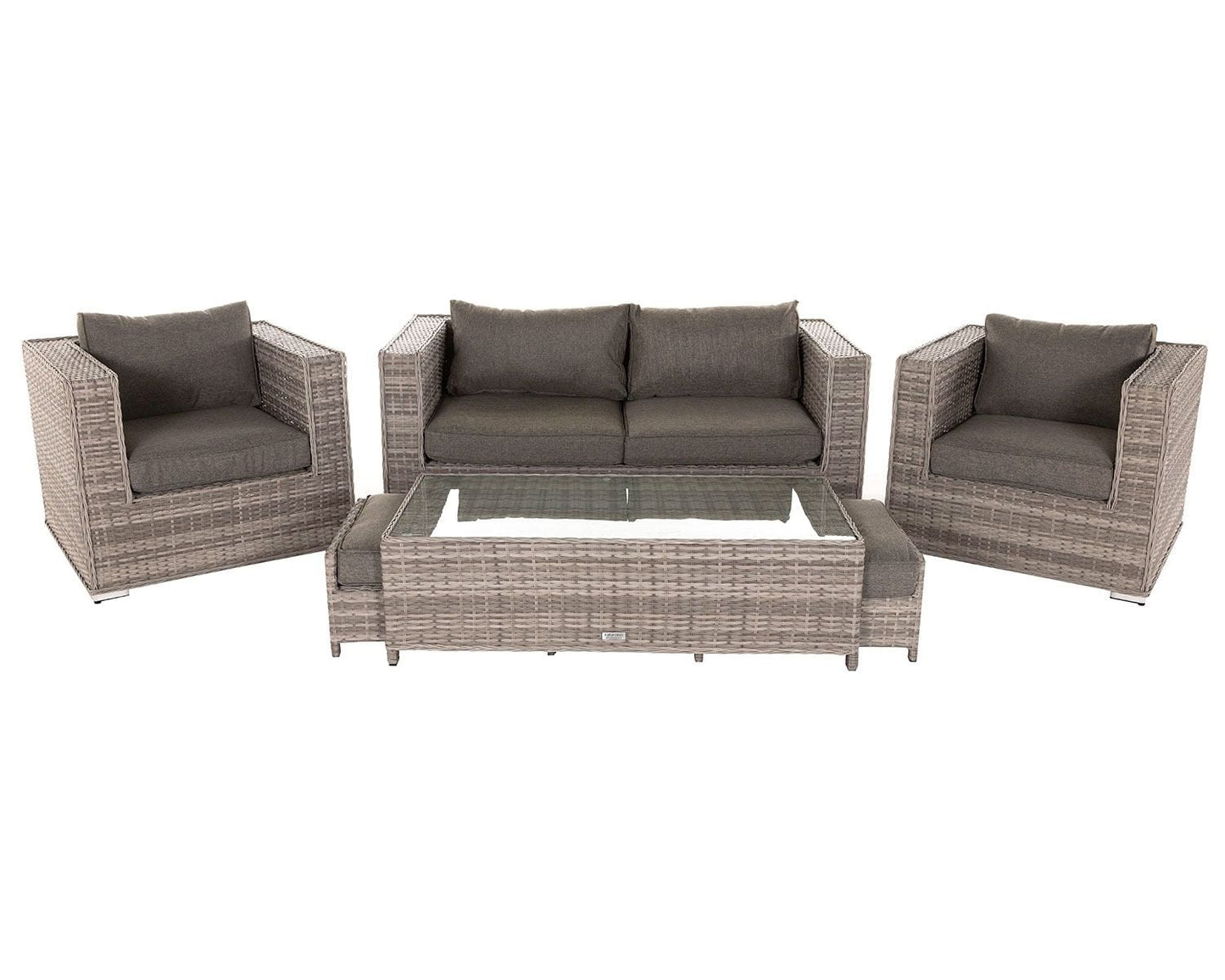Ascot 2 Seat Sofa in Double Flat Grey