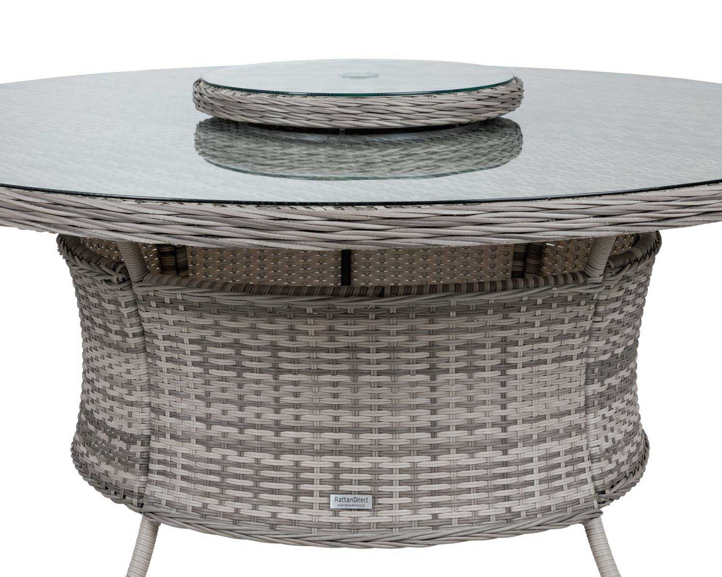 Cambridge 4 Chairs and Large Round Table Set in Grey