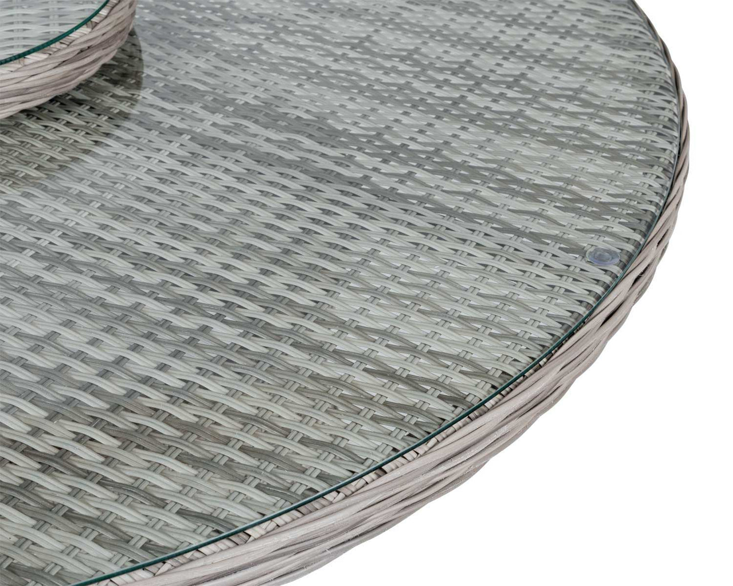 Cambridge 4 Chairs and Large Round Table Set in Grey