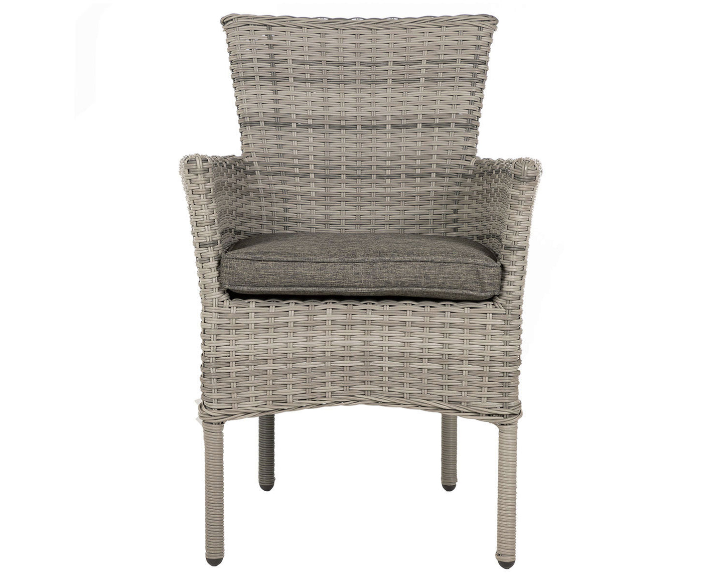 Cambridge 2 Stackable Chairs and Square Dining Table in Grey