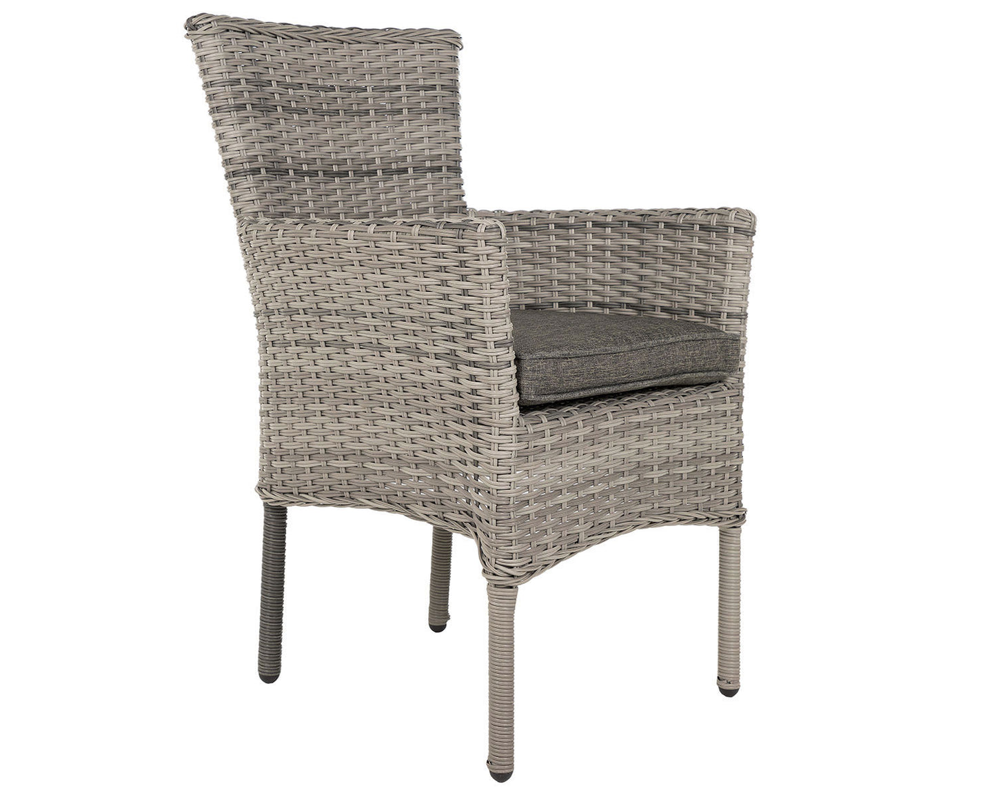 Cambridge 2 Stackable Chairs and Square Dining Table in Grey