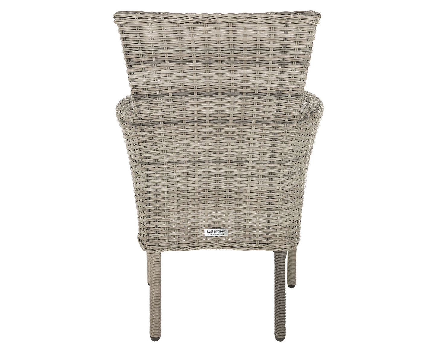 Cambridge 2 Stackable Chairs and Square Dining Table in Grey