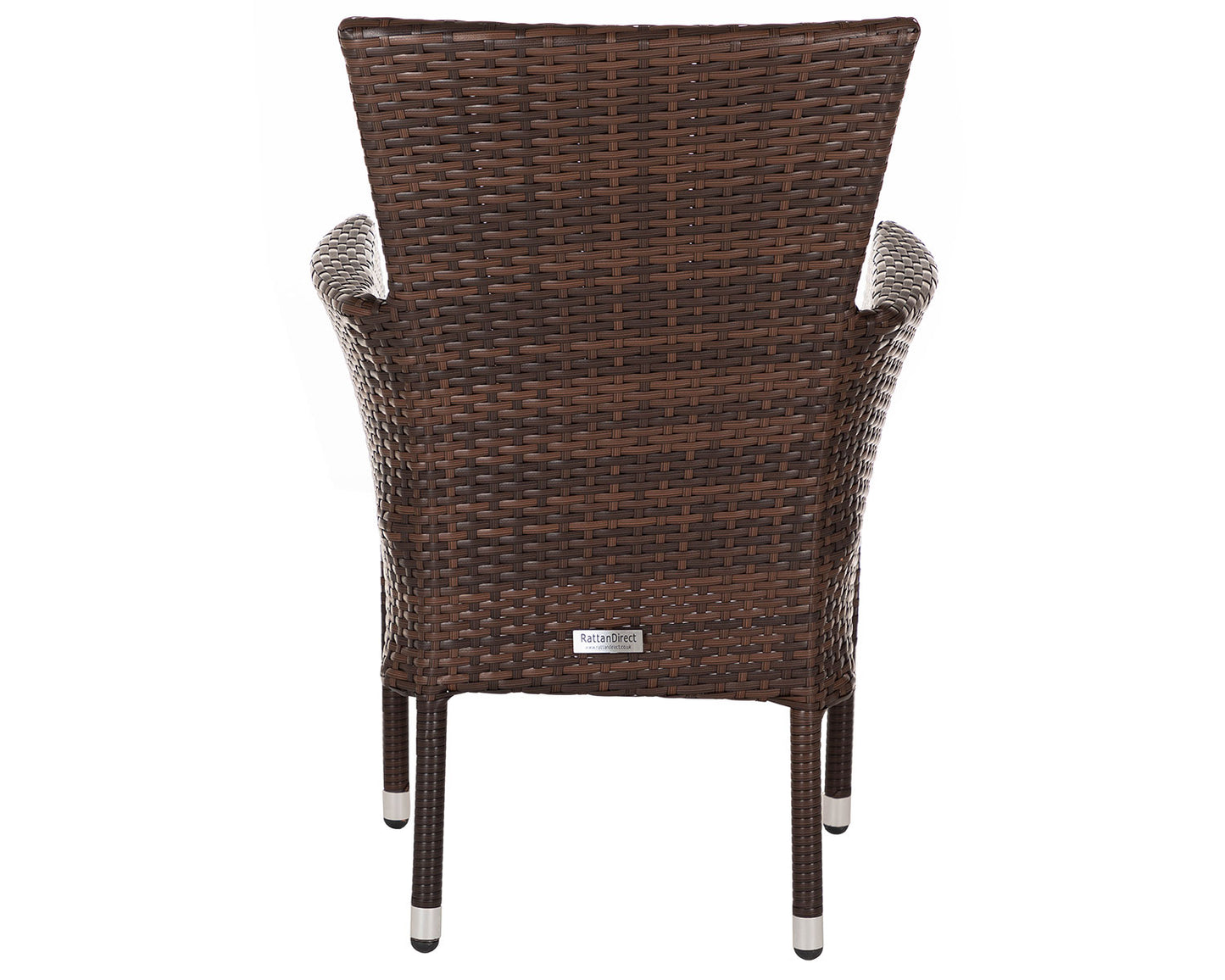 Cambridge 4 Stackable Chairs and Square Dining Table in Chocolate and Cream