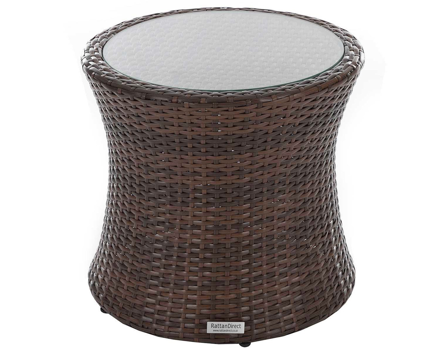Cambridge Rattan Garden Bistro Round Set in Chocolate and Cream