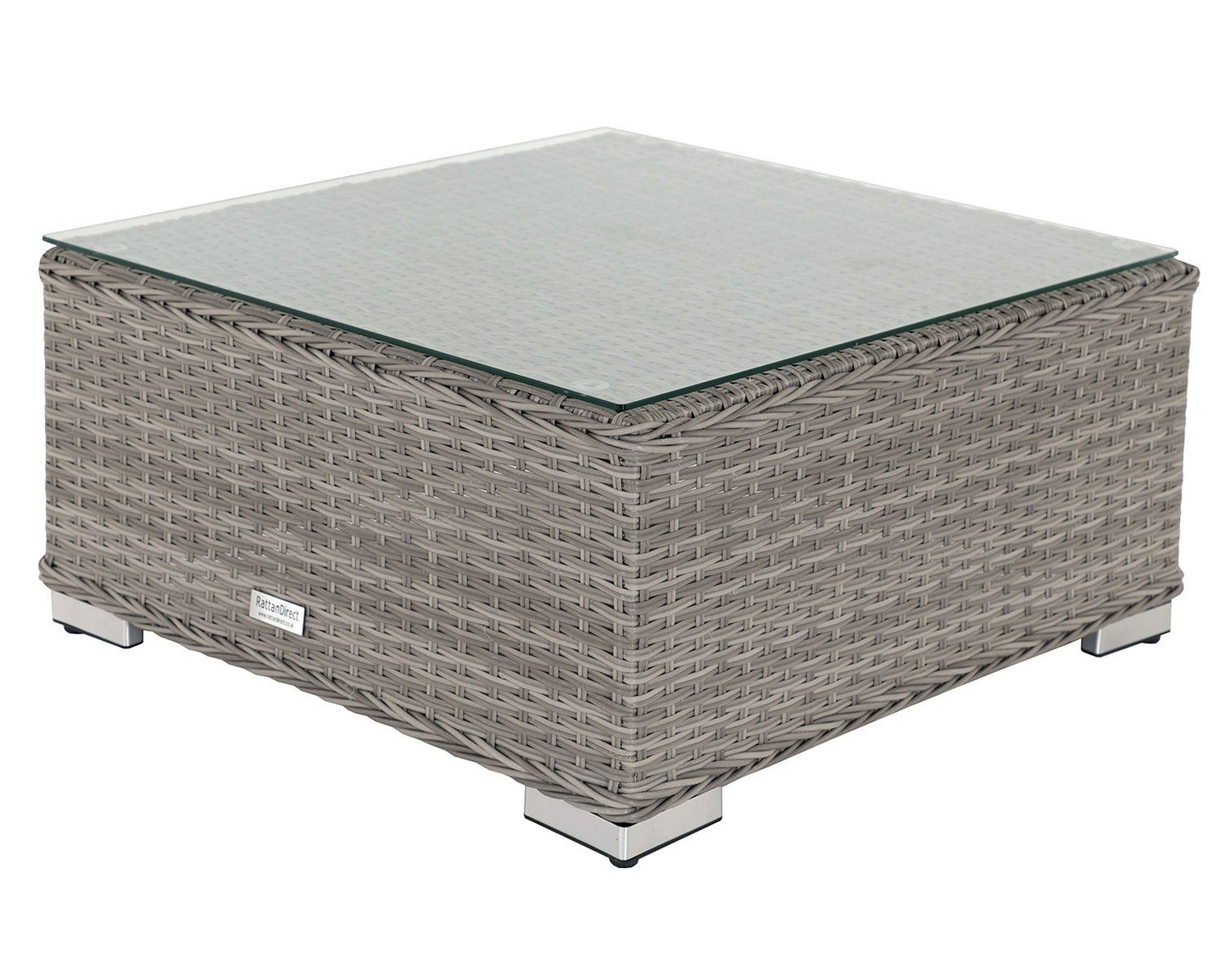 Florida 4 Piece Rattan Garden Corner Sofa Set in Grey