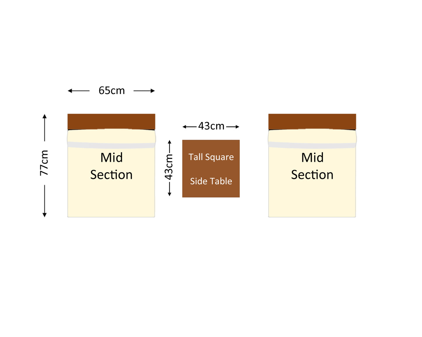 Florida Rattan Garden Bistro Set in Chocolate and Cream