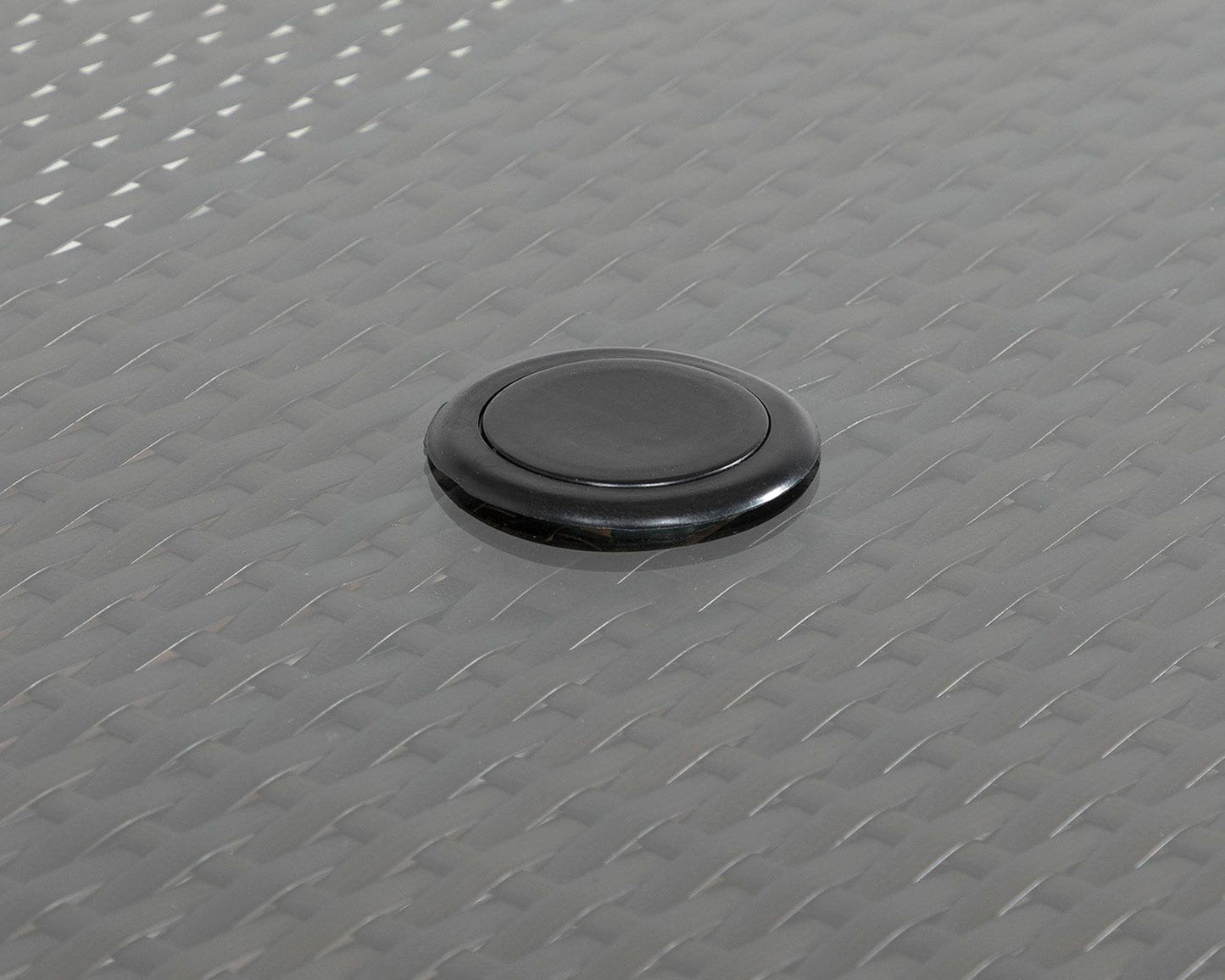 Roma 8 Rattan Garden Chairs and Rectangular Dining Table Set in Chocolate and Cream