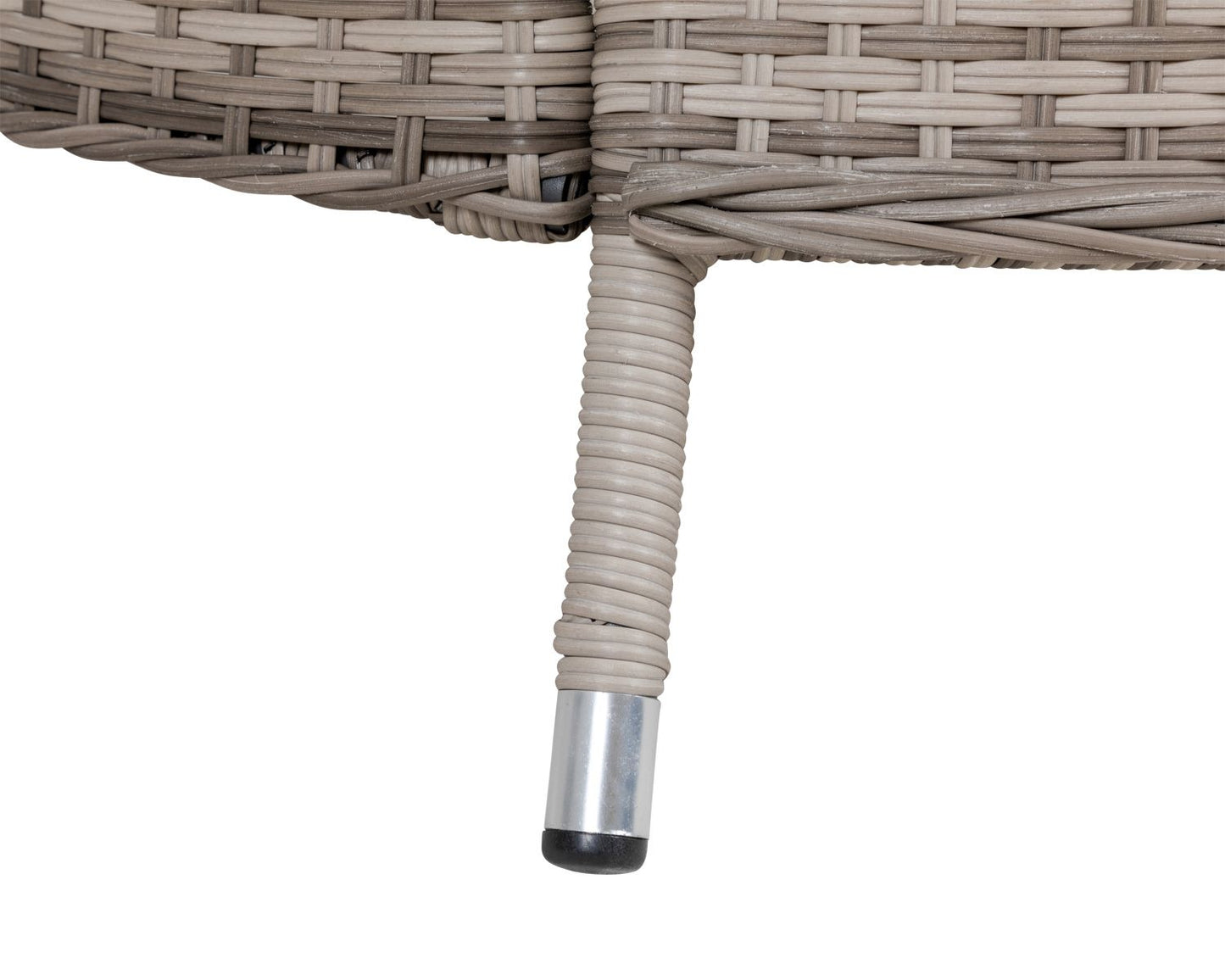 Large Round Dining Table with Lazy Susan and Cover, Double Flat Grey, Glass