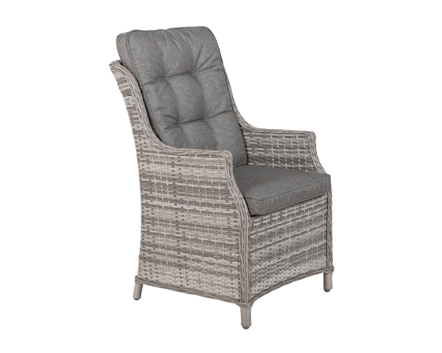 Riviera 4 Dining Chairs and Rectangular Dining Table in Grey