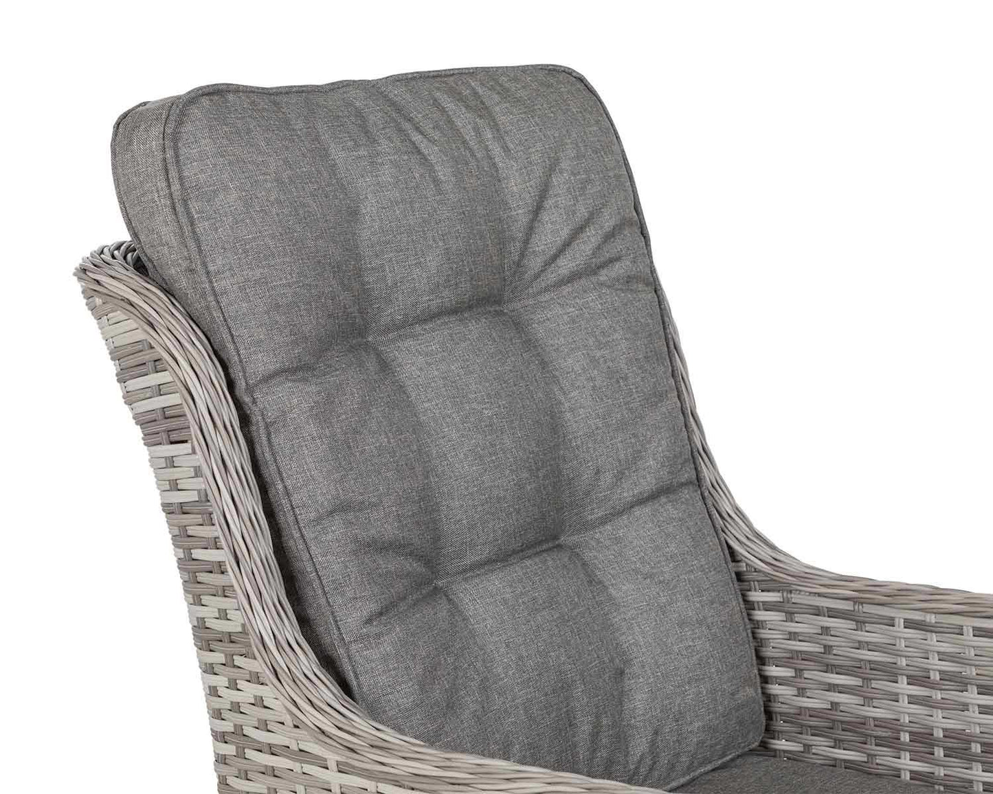 Riviera 4 Dining Chairs and Rectangular Dining Table in Grey