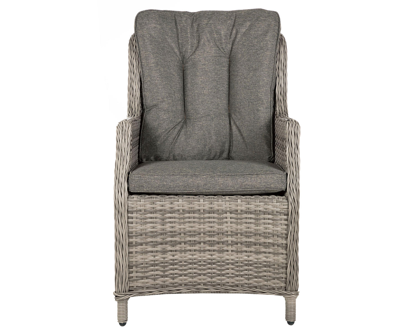 Riviera 2 Dining Chairs and Square Dining Table in Grey