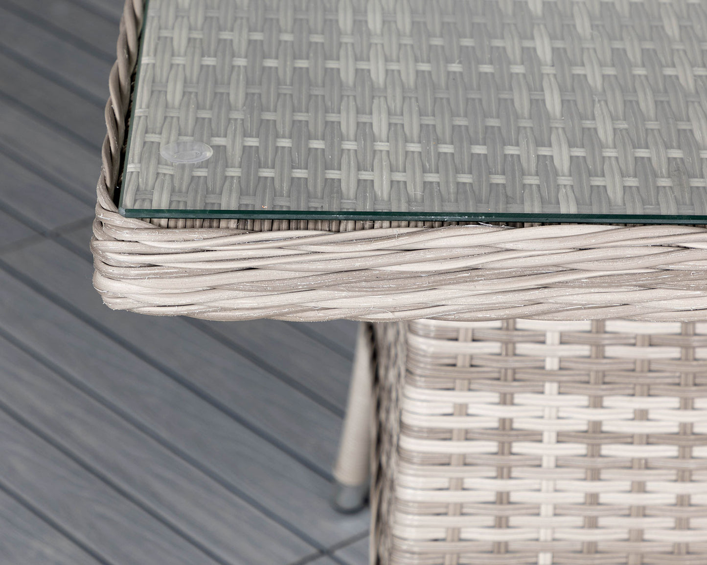 Riviera 4 Dining Chairs and Square Dining Table in Grey