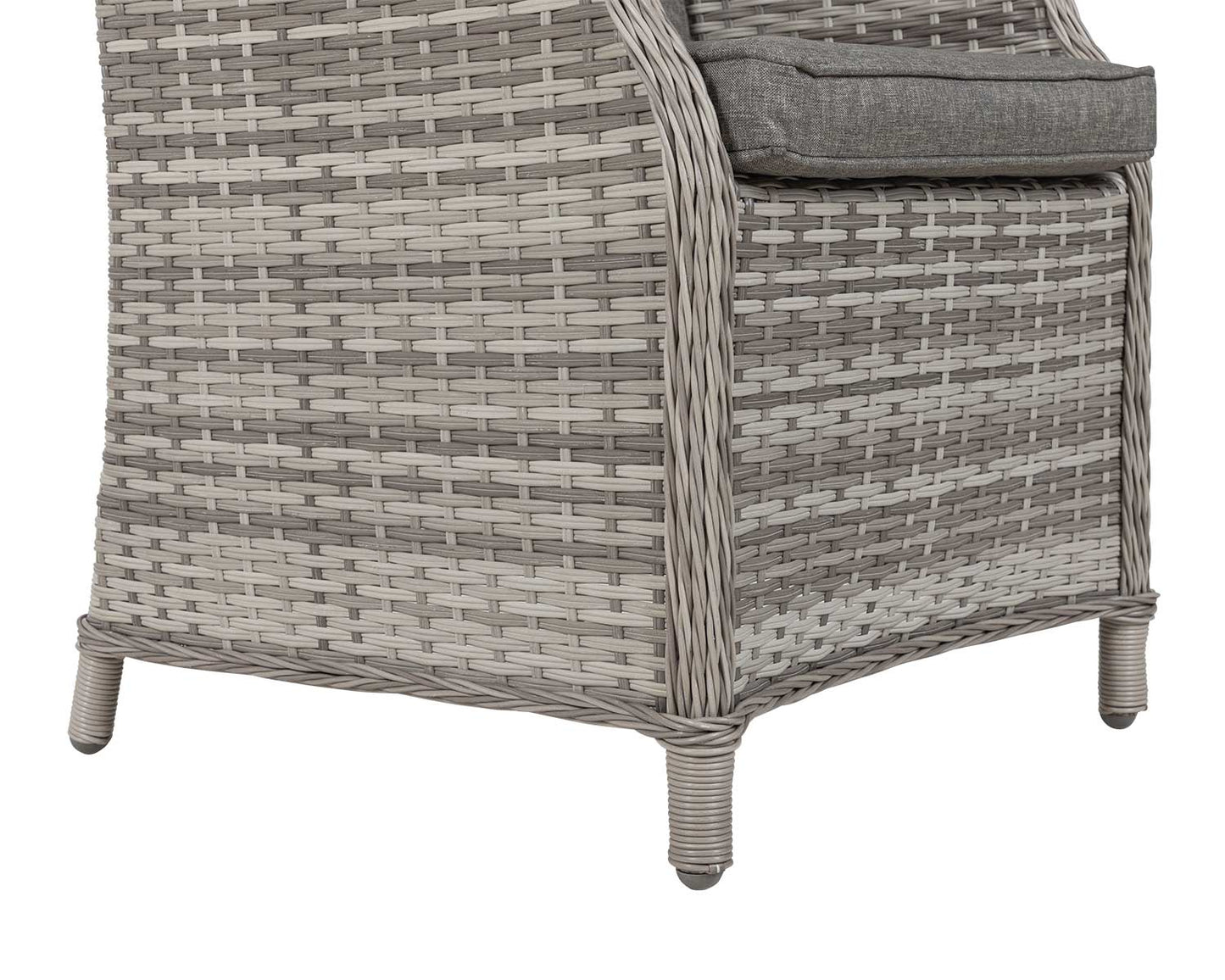 Riviera 4 Dining Chairs and Small Rectangular Dining Table in Grey