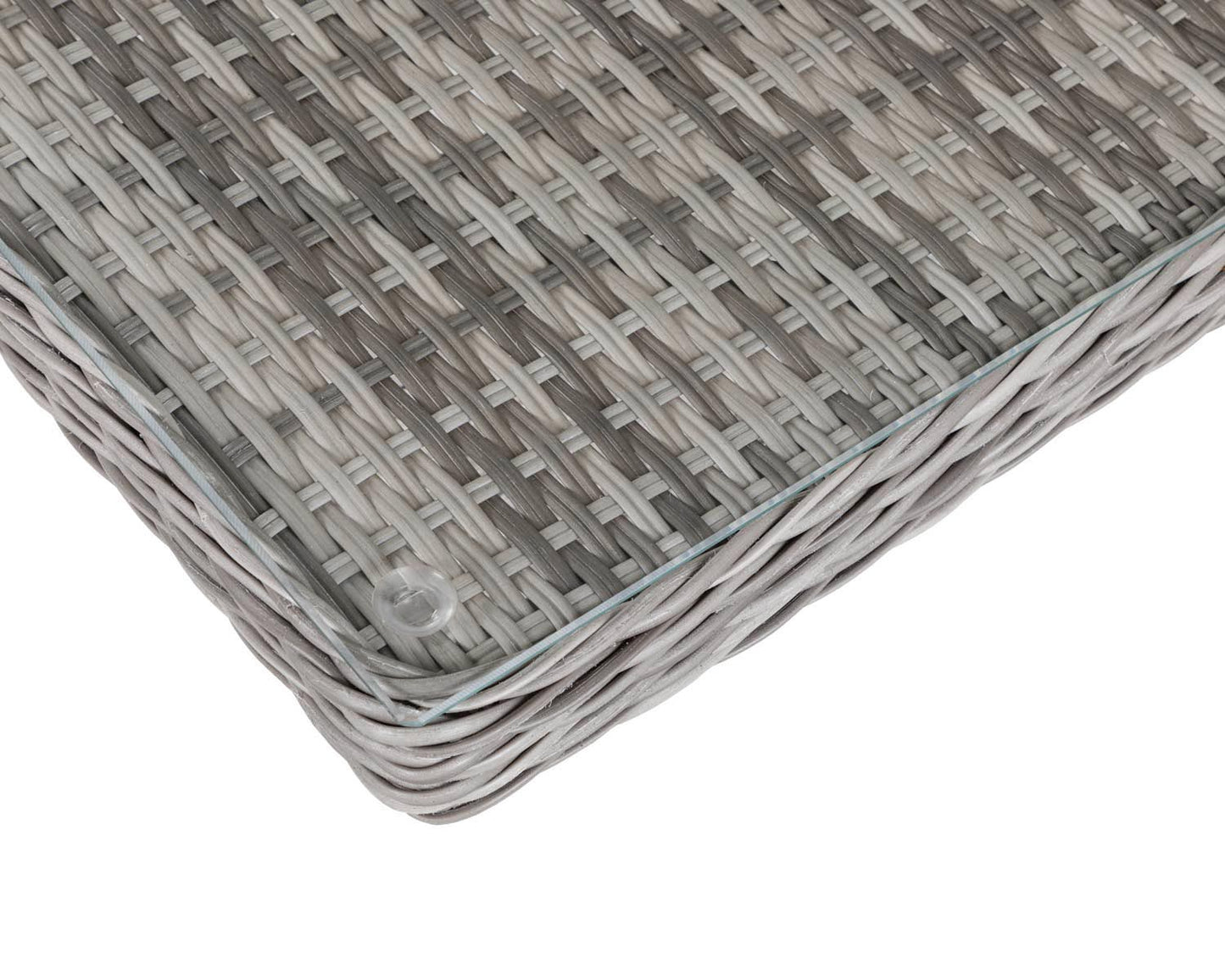 Riviera 6 Dining Chairs and Small Rectangular Dining Table in Grey