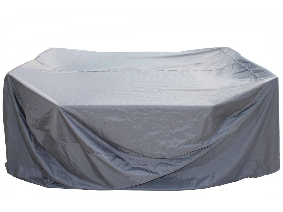 Roma 6 Rattan Garden Chairs and Rectangular Table Set in Black & Vanilla