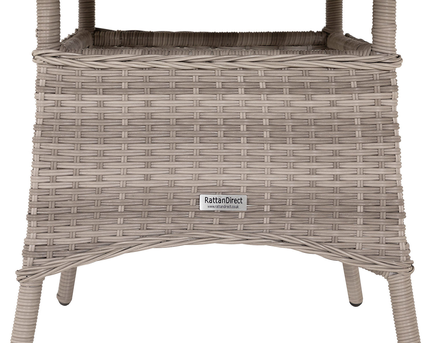 Roma 4 Stackable Chairs and Small Round Dining Table in Grey