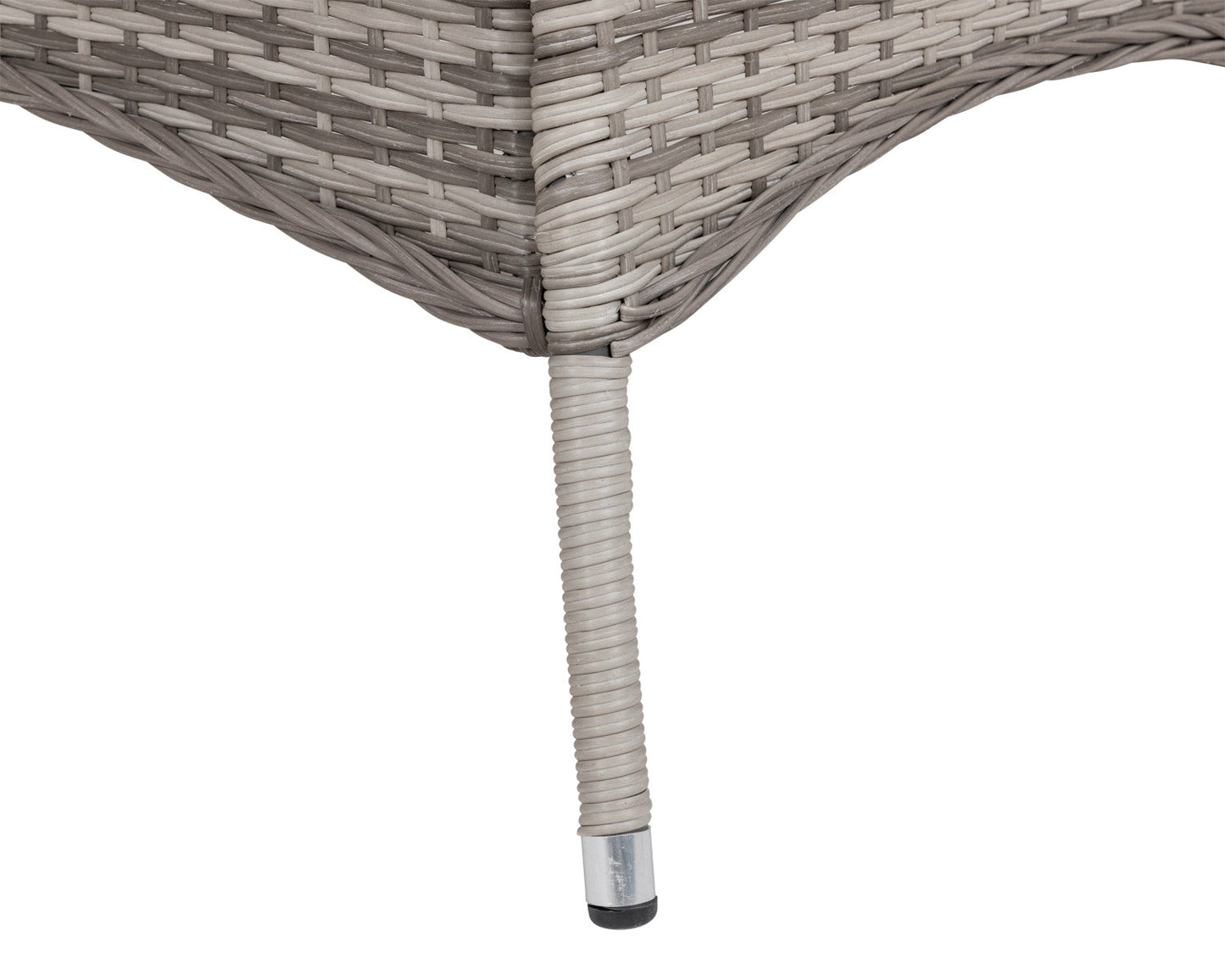 Roma 8 Stackable Chairs and Rectangular Dining Table in Grey