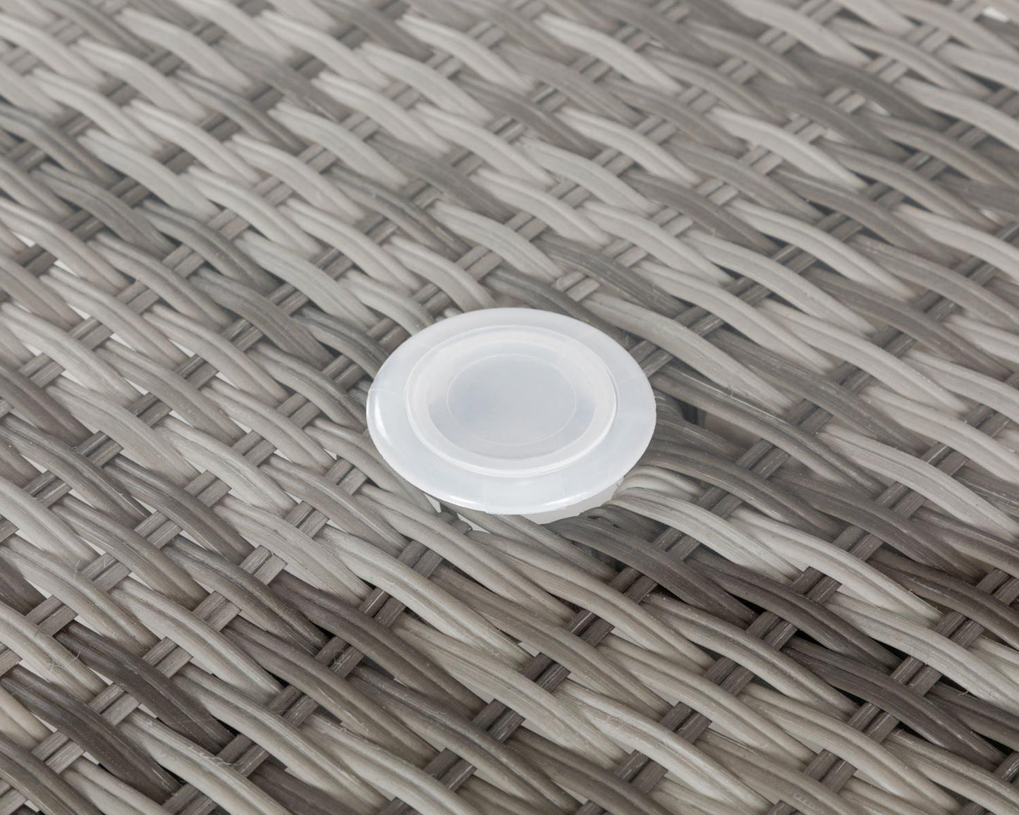 Roma 8 Stackable Chairs and Rectangular Dining Table in Grey