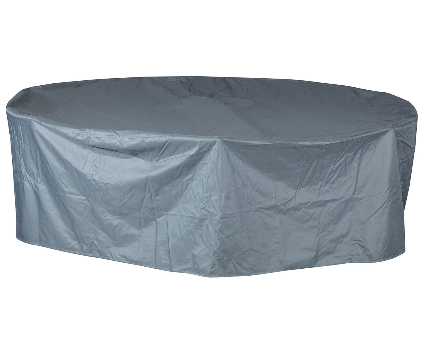 Roma 8 Stackable Chairs and Large Round Dining Table in Grey