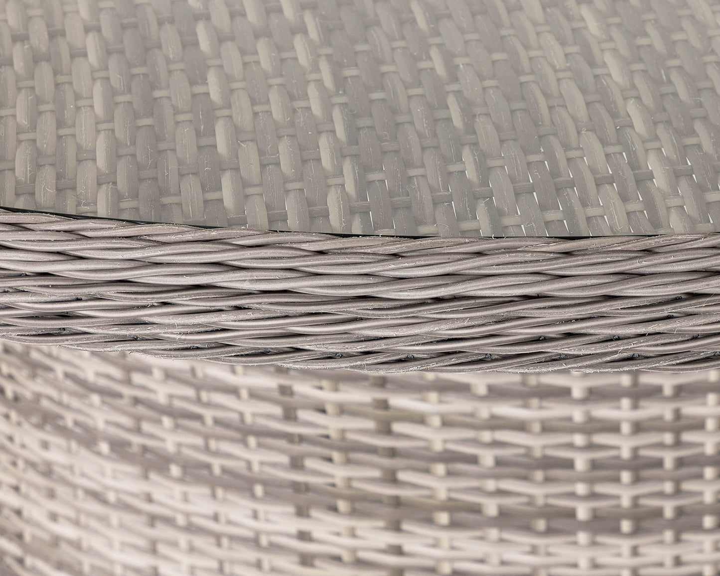 Roma 8 Stackable Chairs and Large Round Dining Table in Grey