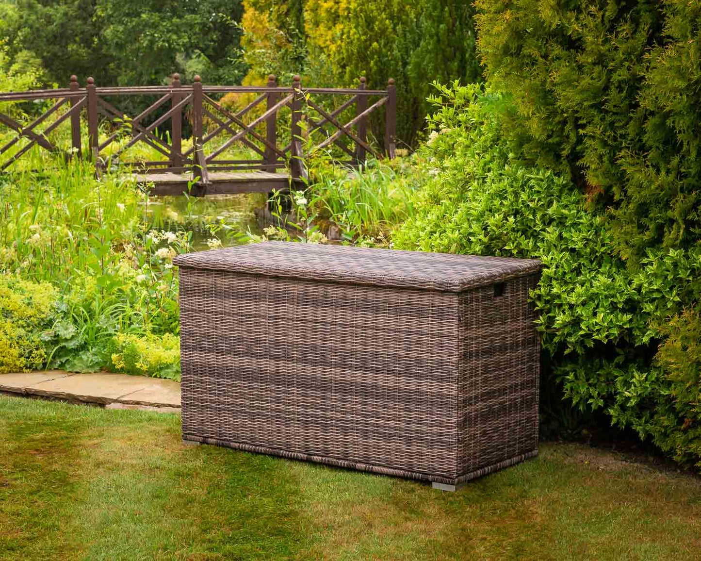 Outdoor Storage Box in Truffle 140 x 70 x 80